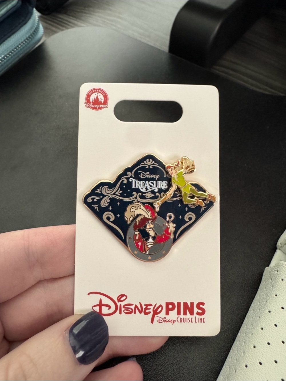 2026 Disney Cruise Line DCL Treasure Stern Pin Captain Hook & Peter Pan